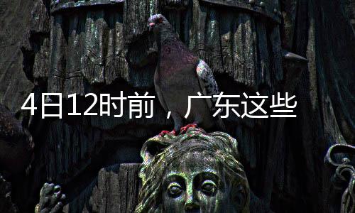 4日12时前，广东这些海域渔船回港避风、滨海景区适时关停